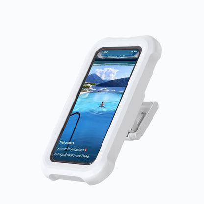 Waterproof Shower Phone Holder with 480° Rotation, Angle Adjustable, Wall Mounted Phone Holder for Bathroom Kitchen, up to 6.8I